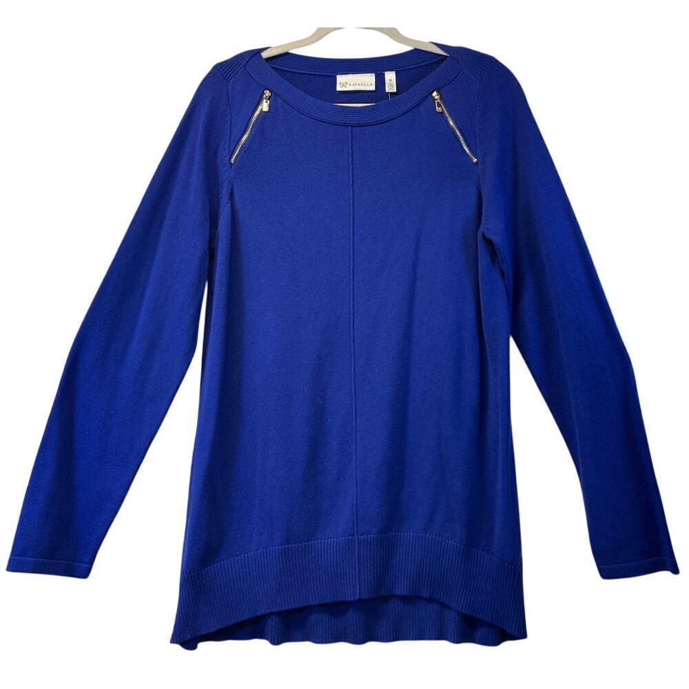 Rafaella Womens M Sapphire La Femme Boheme Office Wear Blouse NEW